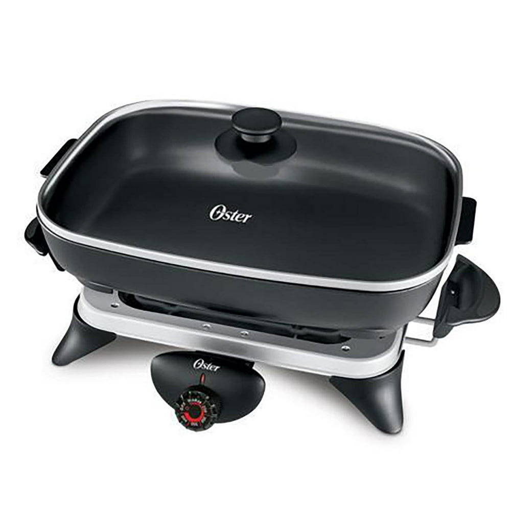 Oster 12 x 16 Inch Removable NonStick Electric Skillet with Glass Lid
