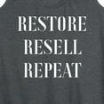 thumbnail image 3 of Instant Message - Restore Resell Repeat  - Women's Racerback Tank Top, 3 of 6