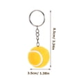 thumbnail image 7 of WEUVEB 5-Pack Yellow Tennis Keychain Charms Stylish Accessories for Keys, Bags, Sports Fans and Tennis, 7 of 7