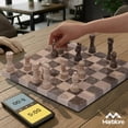 thumbnail image 7 of Elborse Marble Chess Set 12 inches Oceanic and Verona Travel Chess Set, Strategy Board Games with 32 Chess Pieces and 2 Extra Queens for Adults, Family Games, 7 of 7