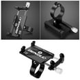 thumbnail image 3 of Worgeous Phone Holder for Bicycle Handlebars Aluminum Alloy Black 1Set, 3 of 5