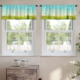 thumbnail image 2 of LALILO Kitchen Curtain Valance Valley Landscape Landscape Rod Pocket Window Curtain 52"x 18" Set of 2, 2 of 5