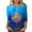 Multicolor Womens Shirts Clearance, variant on BSDJILFG Happy Hanukkah Shirt for Women,3/4 Sleeve Tops for Summer Casual Candles Print Round Neck Loose Fit Lounge Pajama Tops