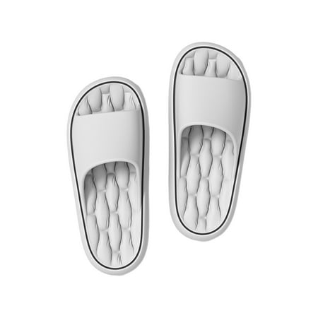 

Hoshose Bedroom Slippers Women Summer Women Cool Slippers Home Bathing Slippers Men Sandals Flat Bottom Slippers Gray