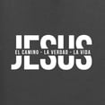thumbnail image 6 of Wild Bobby, Jesus El Camino La Verdad La Vida Inspirational/Christian Men Graphic Tee, Charcoal, 4X-Large, 6 of 6