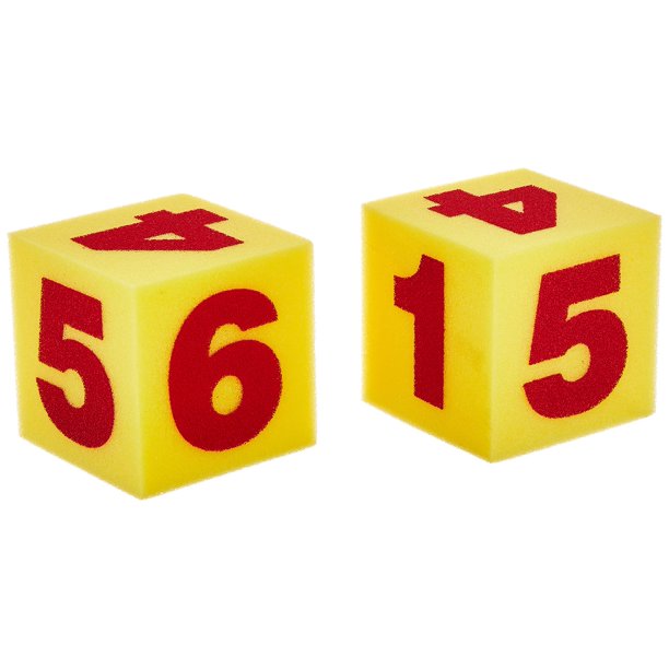 Juego de 2 números gigantes suaves de Foam Cubes Learning Resources