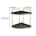 thumbnail image 3 of Fufafayo under $5 Corner Bathroom Organizer, Countertop Tier Corner Shelf, Vanity Perfume Storage Solution, Bathroom Storage Counter Shelf, Space Maximizer, 3 of 6