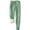Green, variant on Aoochasliy Womens Pants Petite Solid Color Pockets Bandage Elastic Waist Comfortable Harem Pants
