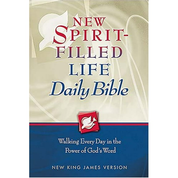 Pre-Owned New Spirit Filled Life Daily Bible: Nkjv Paperback