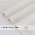 thumbnail image 5 of Haperlare Linen Living Room Curtain 37"W x 95"L Ertra Long Semi-Sheer Farmhouse Light Filtering Window Drapes for Bedroom, Beige, 2 Panels, 5 of 6