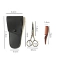 thumbnail image 3 of MasteelfCA 1 Set Eyebrow Scissor Mustache Eyebrow Trimmer Stainless Steel Shear Cutter Care Accessary, 3 of 7