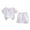 White, variant on Uxgjfwu Boys Outfit Sets Solid Color Thin Shirt Shorts Set Casual Clothing Set Childrens Short Sleeve Shirts Shorts Set
