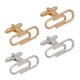thumbnail image 4 of 2 pares de gemelos de lujo con forma de clip para hombre, botones, gemelos, joyería, 4 of 5