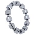 thumbnail image 4 of Natural Terahertz Rectangle Bracelet, Promote Blood Circulation Terahertz Bracelet Rectangle Beads  For Women For Outdoor, 4 of 8