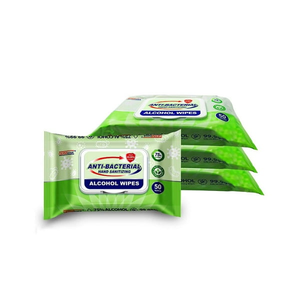 GERMisept Hand Sanitizing Wipes 50ct 75 Alcohol Wipes Hand Sanitizing
