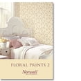 thumbnail image 2 of Norwall Wallcoverings PR33870 Floral Prints 2 Lilac Stripe Wallpaper Pink  Blue  Green, 2 of 2