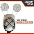 thumbnail image 4 of Malta Dynamics Made in US 4 Pt. Suspension Hard Hat, Ratchet Cap Style, Construction Hard Hat for Safety, OSHA/ANSI Compliant, 4 of 8