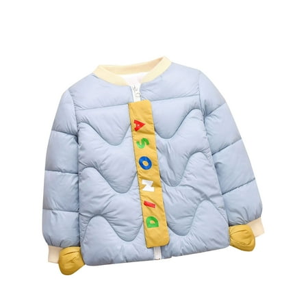 

Dezsed Kids Boys Girls Winter Coats Clearance Toddler Baby Girls Winter Cartoon Windproof Coat Hooded Warm Outwear Waistcoat 120 Blue