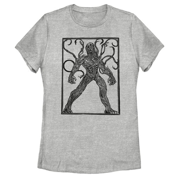 Women's Marvel Eternals Kro Woodcut  Graphic Tee Athletic Heather 2X Large