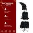 thumbnail image 5 of 7FT Wizard Hat Shape Black Pre-Lit Christmas Tree with 1050 PVC Branches, 400 LED Lights and Remote Control, Easy Setup for Home Holiday Decoration, 5 of 9