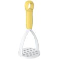 thumbnail image 1 of Potato Masher, Manual Mashed Potato Masher, Pink Plastic Food Crusher, 1 of 6
