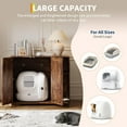 thumbnail image 1 of Royalbelle Tiger Color Farmhouse Indoor Cat House, Large Litter Box Enclosure, 1 of 6