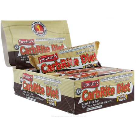 Diet Bar Cookie - Universal Nutrition, Doctor's CarbRite Diet, Sugar Free, Cookie Dough, 12 Bars, 2 oz (56.7 g) Each(pack of 6)