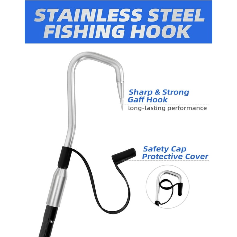 BLUEWING 5ft Fiberglass Fishing Gaff Essential Equipment for