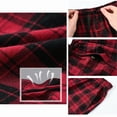 thumbnail image 6 of Xidunhg Men's 3-Pack Woven Pajama Shorts 100% Cotton Plaid Sleep Lounge Shorts with Button Fly M, 6 of 10