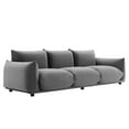 thumbnail image 2 of Modway Copious Performance Velvet Sofa in Gray, 2 of 7