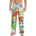 thumbnail image 2 of Goofa Mushroom and Frogs Printed Soft Pajama Pants for Men, Wide Leg Comfy Casual Lounge Yoga Pants-XX-Large, 2 of 9