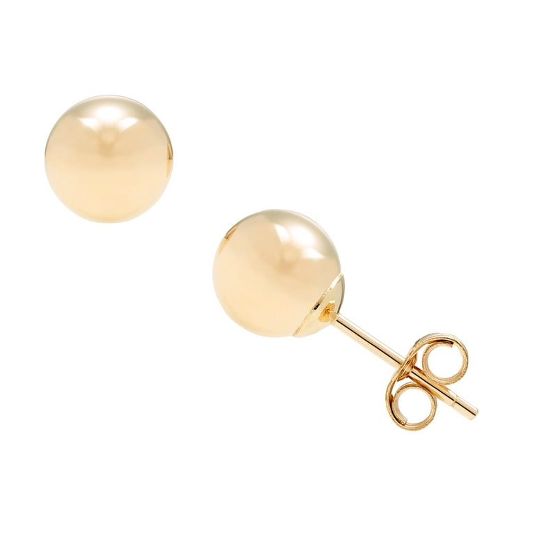 22k Gold Ball Stud 1.5 Gram Gold Ball Earrings Tiny Ball 