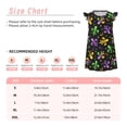 thumbnail image 5 of Lafuoo Mardi Gras Carnival4 Pattern Girls' Small Flying Sleeve Nightdress, Suitable for Girls' Round Neck Pajamas and Robes-Small, 5 of 9