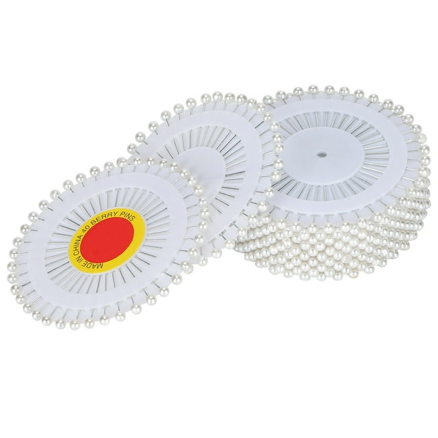 Sewing Accessories, Pearl Head Pins Safe To Use Metal Material Compact Design For Sewing Decorations For Crafts Black,White,Black And White