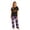 10# Women, variant on Halloween Themed Family Sleepwear Short Sleeve Spooky Face Top Galaxy Bat Print Long Pants Matching Pajamas