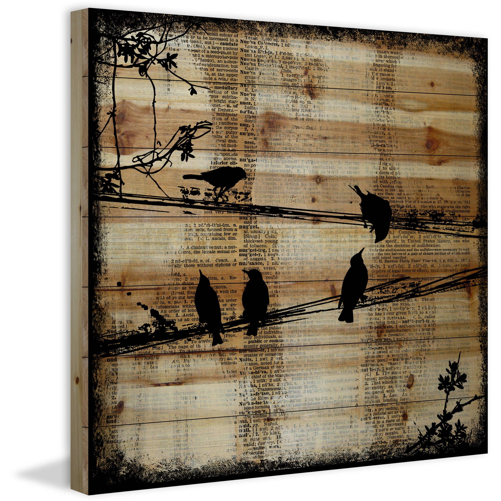 "Word Keepers" Painting Print on Natural Pine Wood