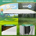 thumbnail image 6 of COBIZI 10x30 ft Pop Up Canopy Tent, 8 Removable Sidewalls, Waterproof 2000mm+ UPF 50+ Commercial Instant Gazebo, Easy Setup for Wedding Party Trade Show, Includes Roller Bag, Sandbags & Stakes, White, 6 of 8