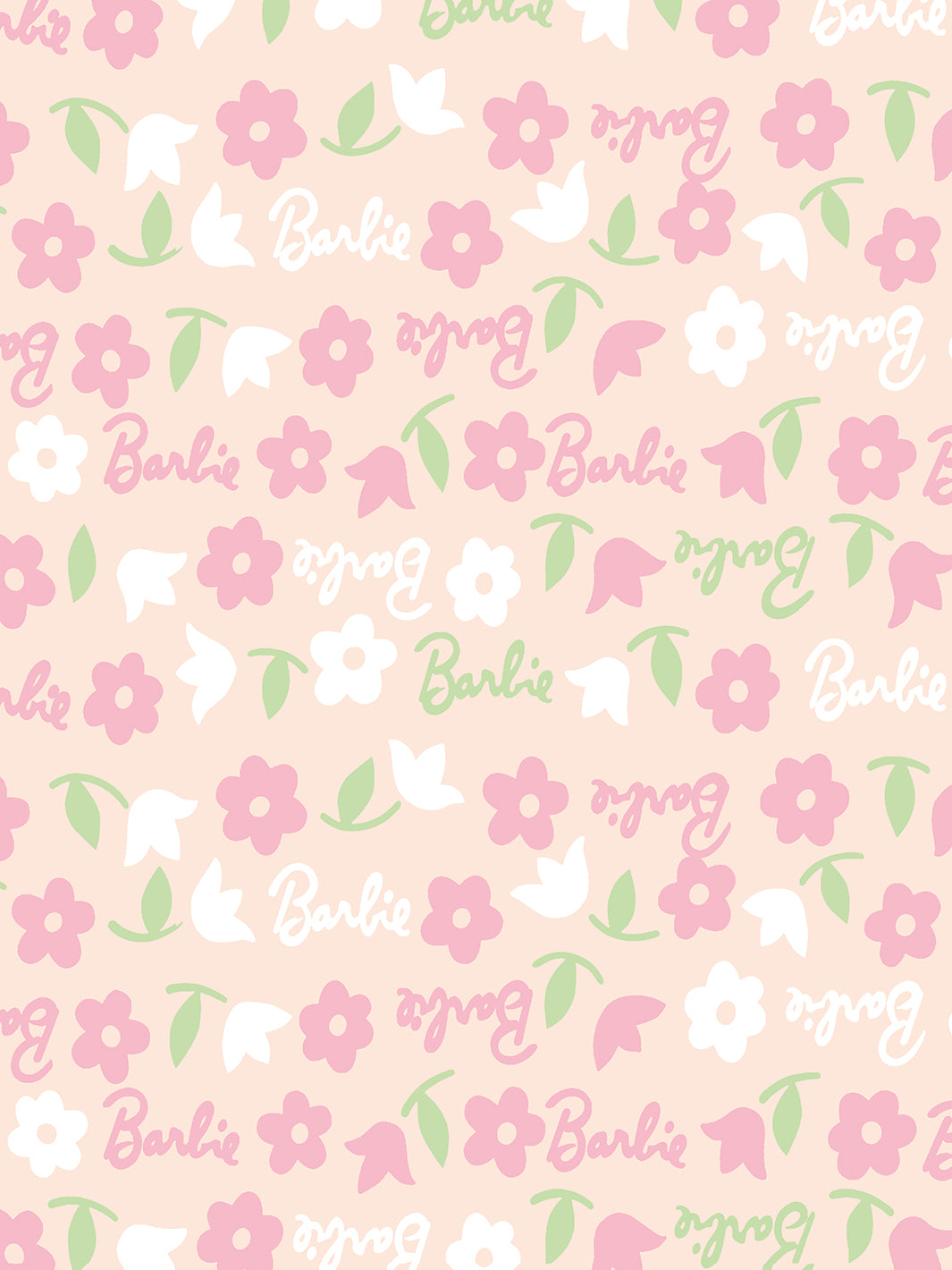 Learns to Cook Removable Vinyl Wallpaper by Barbie - Peach