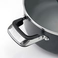 thumbnail image 3 of Alpine Cuisine 8.5 Quart Aluminum Nonstick Dutch Oven with Glass Lid, Silver, 3 of 7