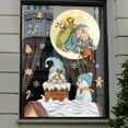 thumbnail image 3 of Christmas Window Decoration Snowflake Wall Sticker Moon Santa Claus Glass Wall Sticker SD2208, 3 of 5
