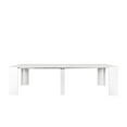 thumbnail image 3 of 118.5" Modern Extendable Console Table,Wood Rustic Dining Table with Spacious Tabletop,Entryway Cupboard Extra Long Dining Table Sideboard with Strong Leg,Chair not Include,for Bar Kitchen Living Room, 3 of 10