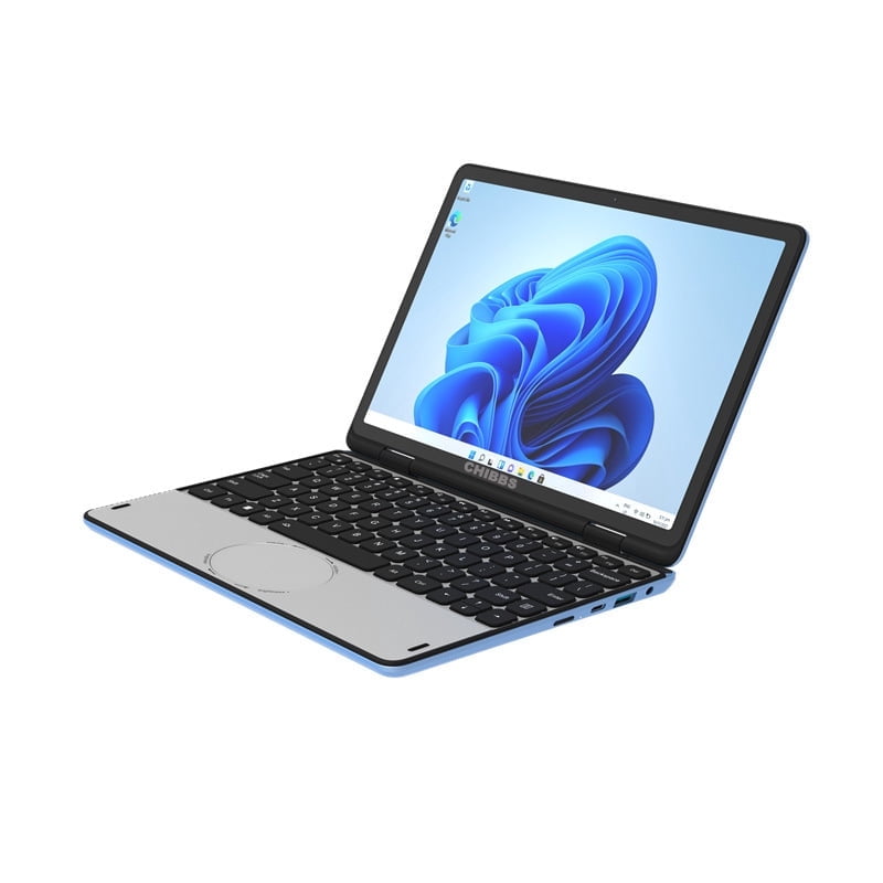 T & C Kids Portable 11' Inch Laptop Computer, 2-in-1 Windows 11 Touch Screen Laptop powered by Intel N100, Facial Recognition, Backlit Keyboard, 8GB Ram + 128 GB Storage- GrayB