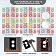 thumbnail image 3 of Yayeee Toggle Light Switch Wall Plate 1-Gang 4.5"x2.7" Home Decorative Outlet Cover, Gummy Bear Pattern, 3 of 7