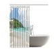 GCKG Fenêtre Vue sur la Mer Rideau de Douche 60x72 Pouces Tissu Polyester Salle de Bain Décor de la Maison – image 2 sur 3