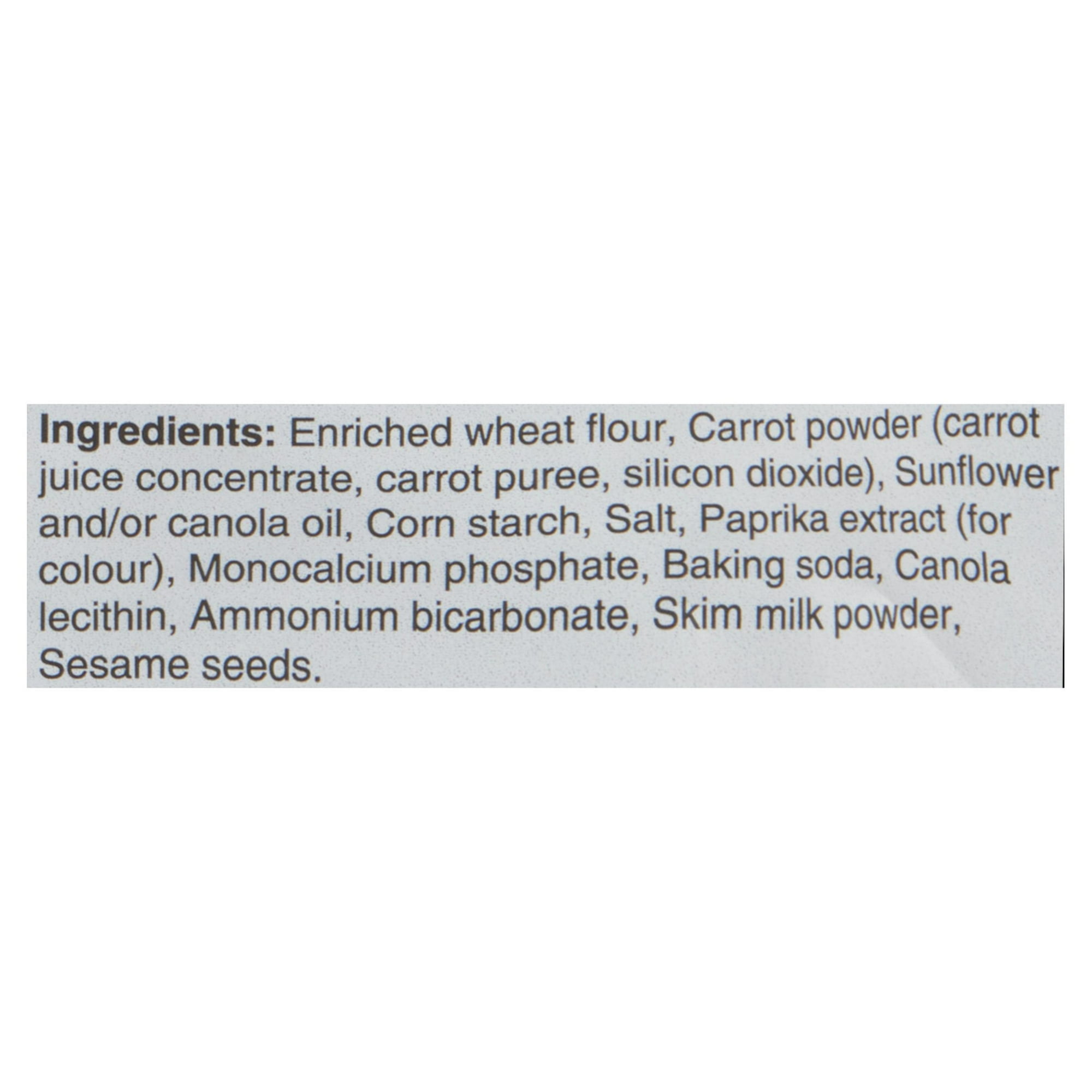 Craquelins Goldfish aux légumes, à la carotte sucrée