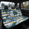 thumbnail image 7 of CHAQLIN Tropical Floral Stripe Print Back Bench Protectors for Men, 2 Pcs Car Rear Seat Protectors Stretch Non-Slip Rear Bench Seat Cover, 7 of 7