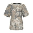 thumbnail image 5 of Oversized Camo T Shirts for Women Men Maple Leaf Print Short Sleeve Camo Tees Shirt Summer Casual Graphic Tops y2k Streetwear, 5 of 6
