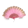 thumbnail image 2 of Ventilador plegable de mano Yuyangstore de plumas elegante y creativo 40 x 23 cm, 2 of 7