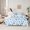Blue White, variant on Manfei Natural Plant Floral Twin Bedding Sets 7pcs,Boho Print Bedding Comforter Set 7pcs,Pink White Sheet Sets,Super Cozy Room Decoration Reversible