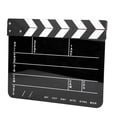 thumbnail image 1 of Claqueta De Cine Claqueta De Madera Colorida Con Material Orgánico Acrílico Para Juegos De Rol, Edición, Producción De Video, Película, Fotografía De Cámara, Etc. ANGGREK Tablero negro con rayas blancas, 1 of 8